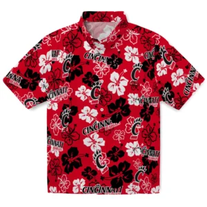 Cincinnati Bearcats Hibiscus Bloom Hawaiian Shirt