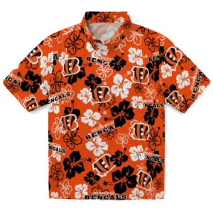Cincinnati Bengals Hibiscus Bloom Hawaiian Shirt