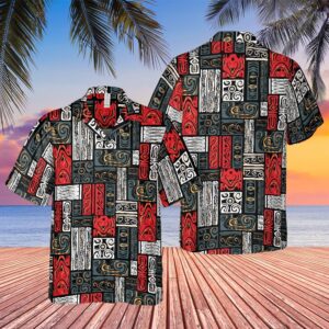 Back To The Future Biff Tannen Classic Rectangular Pattern Hawaiian Shirt