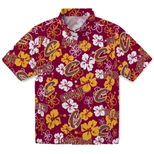 Cleveland Cavaliers Hibiscus Bloom Hawaiian Shirt