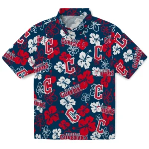 Cleveland Guardians Hibiscus Bloom Hawaiian Shirt