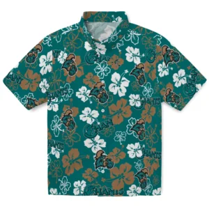 Coastal Carolina Chanticleers Hibiscus Bloom Hawaiian Shirt