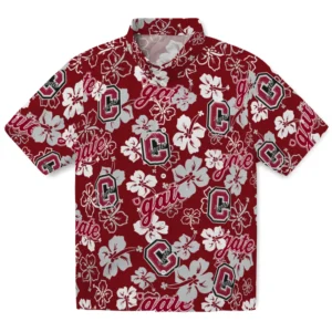 Colgate Raiders Hibiscus Bloom Hawaiian Shirt