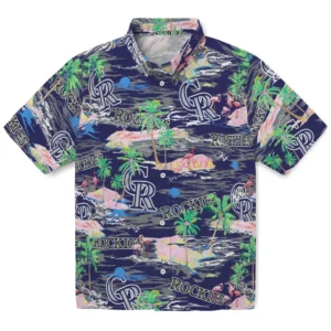 Colorado Rockies Flamingo Retreat 2026 Hawaiian Shirt