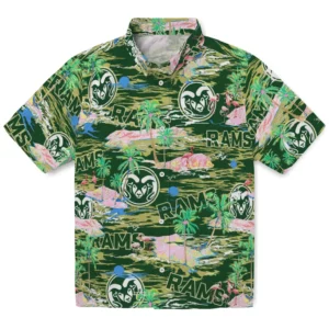 Colorado State Rams Flamingo Retreat 2026 Hawaiian Shirt