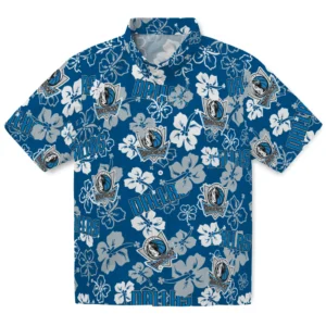 Dallas Mavericks Hibiscus Bloom Hawaiian Shirt