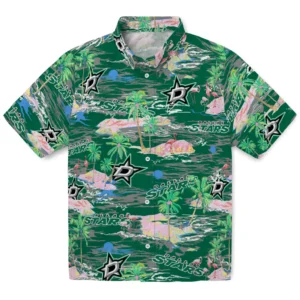 Dallas Stars Flamingo Retreat 2026 Hawaiian Shirt