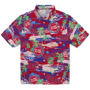Detroit Pistons Flamingo Retreat 2026 Hawaiian Shirt
