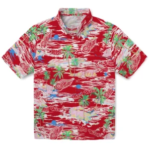 Detroit Wings Flamingo Retreat 2026 Hawaiian Shirt