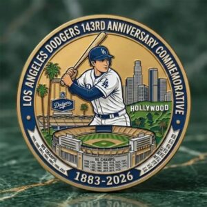 Los Angeles Dodgers 143Rd Anniversary Commemorative Coin 2026