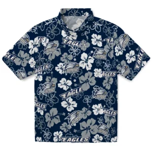 Georgia Southern Eagles Hibiscus Bloom Hawaiian Shirt