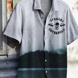 Avenged Sevenfold Merch Avenged Sevenfold Wings Skull Hawaiian Shirt Top 10 Father's Day Gifts