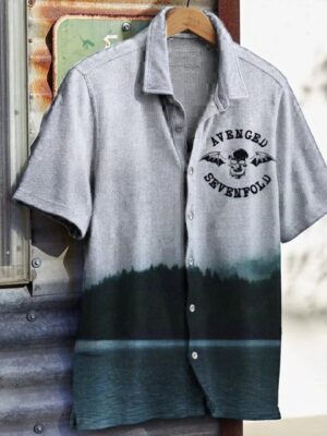 Avenged Sevenfold Merch Avenged Sevenfold Wings Skull Hawaiian Shirt Top 10 Father's Day Gifts