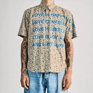 Junya Watanabe Poem Hawaiian Shirt Junya Watanabe 2002 Poem Shirt Father's Day Gifts