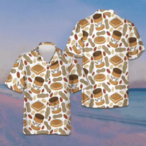 Peanut Butter Lover Hawaiian Shirt Summer Short Sleeve Shirts Gifts For Peanut Butter Lovers