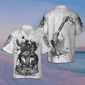 Tattoo Art Hawaiian Shirt Summer Button Up Shirts Presents For Husband