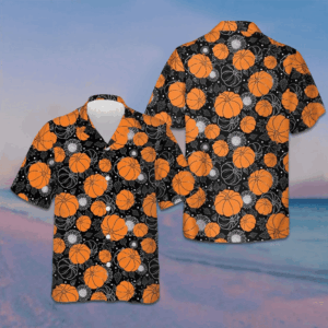 Thanksgiving Pumpkins And Suowers Seamless Pattern Hawaiian Shirt Gifts For Thanksgiving