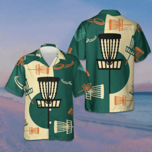 I Love Disc Golf Hawaiian Shirt Men's Beach Button Up Gift Ideas For Boyfriend