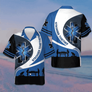 Strong Together Paramedic Hawaiian Shirt Men's Button Up Shirt Gifts For Paramedic