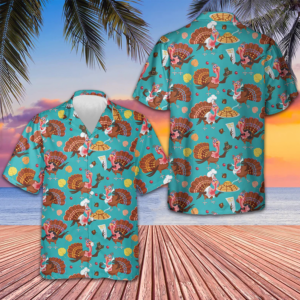 Happy Thanksgiving Turkeys Chef Hawaiian Shirt Funny Turkey Shirt Thanksgiving Gift Ideas