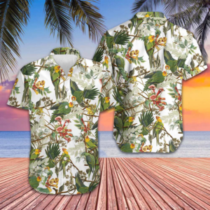 Carolina Parrot Hawaiian Shirt Vacation Button Up Shirt Gifts For Best Friends
