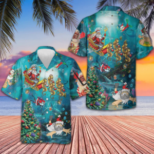 Scuba Diving Santa Claus Hawaiian Shirt Adult Christmas Shirt Gifts For Brother