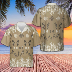 Kokopelli Native American Hawaiian Shirt Men's Button Up Shirts Summer Gifts For Dude