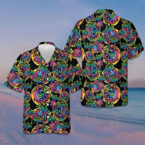 Magic Mushrooms Seamless Pattern Hawaiian Shirt Tropical Button Down Gifts For Son