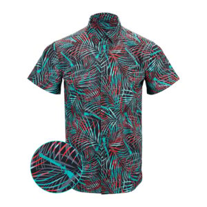 Breach Black Teal Button Down Shirt Tactical Hawaiian Shirt Gifts For Friends