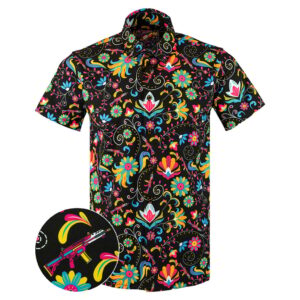 Flores De Mayo Button Down Shirt Tactical Shirt Hawaii Style Best Christmas Gifts For Dad