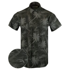Luau Black Button Down Shirt Tactical Tropical Print Shirt Christmas Ideas For Him