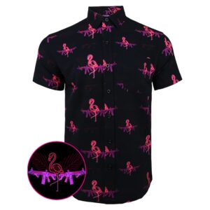 Anniversary 2 - Da Flamingo Button Down Shirt Tactical Hawaiian Shirt Best Gifts For Dad
