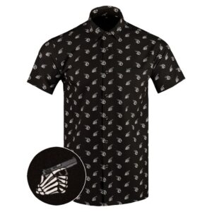 Blickie Bones Button Down Shirt Tactical Shirt Hawaii Style Presents For Friends