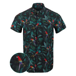 Jungle Button Down Shirt Tactical Tropical Print Shirt Birthday Gifts For Boyfriend