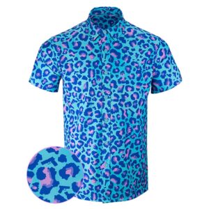 Leopard Miami Button Down Shirt Tactical Hawaiian Shirt Birthday Ideas For Boyfriend