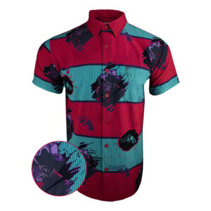 Elm Street Blue Red Button Down Shirt Tactical Shirt Hawaii Style Xmas Gifts For Dad