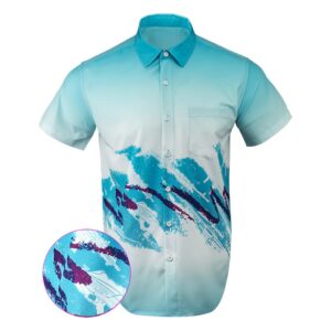 Jazz Button Down Shirt Gun Print Hawaiian Shirt Birthday Gift For Gun Lovers