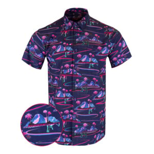 Brownells x Retro Rifle Button Down Shirt Tactical Aloha Shirt Best Gifts For Father