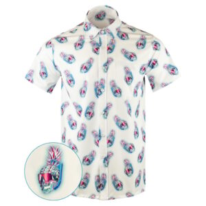 Numb Skull Button Down Shirt Tactical Aloha Shirt Xmas Gifts For Father