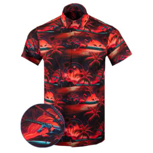 Neomingo Button Down Shirt Tactical Shirt Hawaii Style Xmas Gifts For Dad