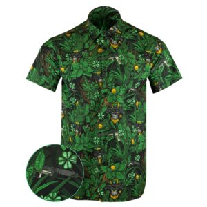 The St Pat Button Down Shirt Tactical Aloha Shirt Gift Ideas For Gun Lovers