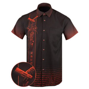 The Day Walker Button Down Shirt Gun Print Hawaiian Shirt Gifts For Father