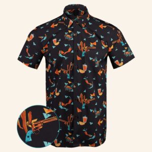 Southwest Fiesta Button Down Shirt Tactical Hawaiian Shirt Gifts For Son In Law