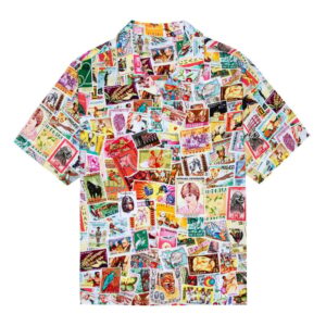 Tyler The Creator Merch Stamps Rayon Hawaiian Shirt Golf Wang Merch Presents For Him