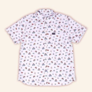 Whataburger Merch Burlebo x Whataburger WHATA Country White Hawaiian Shirt Him Gifts