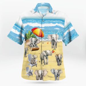 Elephant Hawaiian Shirt Unisex Streetwear Best Gifts For Men