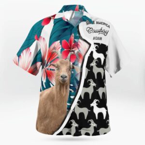Goat Hawaiian Shirt Unisex Streetwear Unique Gifts For Coworkers