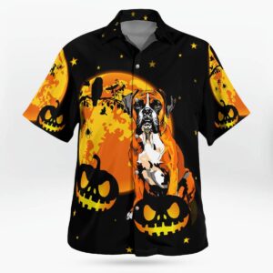 Boxer Halloween Hawaiian Shirt Unique Birthday Gifts Ideas For Men Women