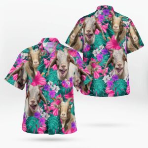 Goat Hawaiian Shirt Unisex Streetwear Unique Gifts For Dad