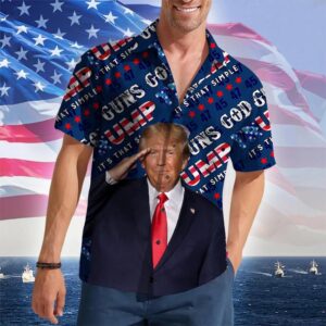 God Guns It's That Simple Hawaiian Shirt 2026 Merch Pro Button Up Shirt Men's